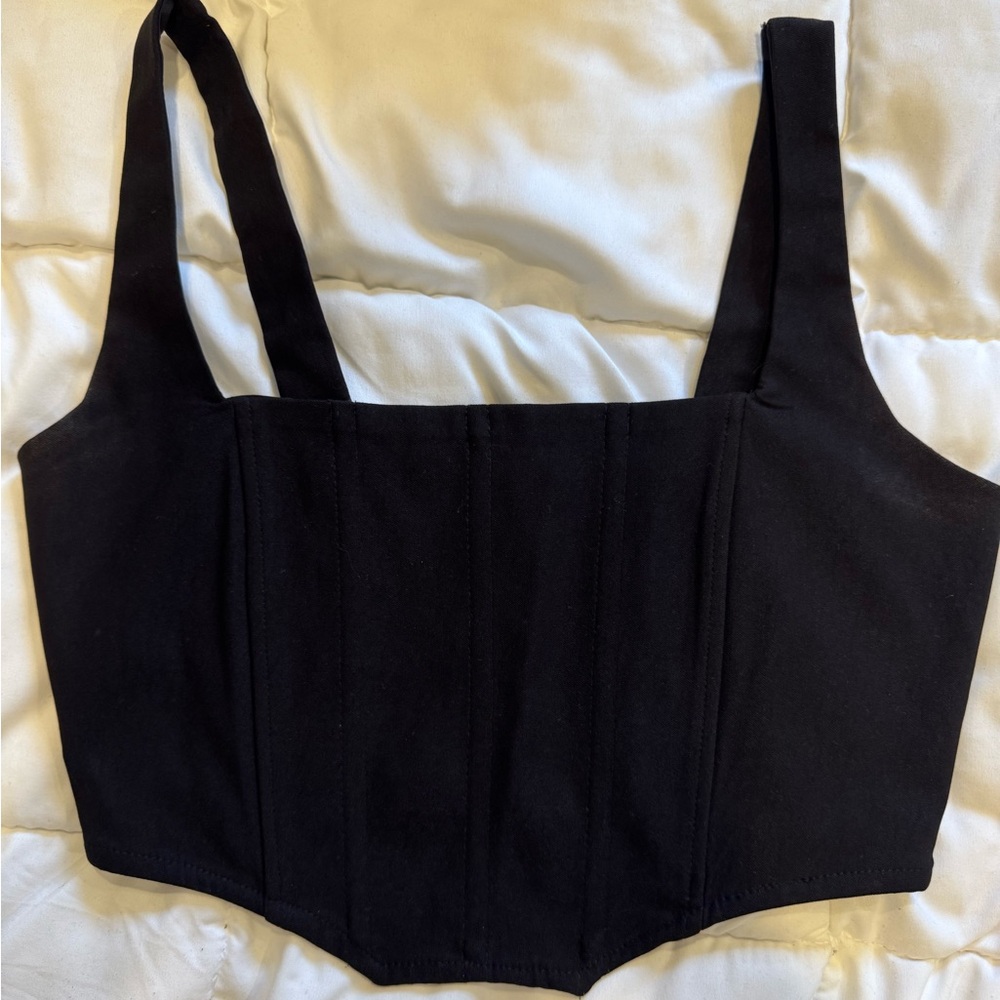 Dynamite Black Cropped Corset